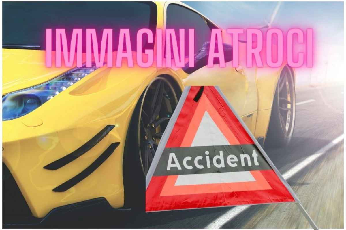 Ferrari brutto incidente
