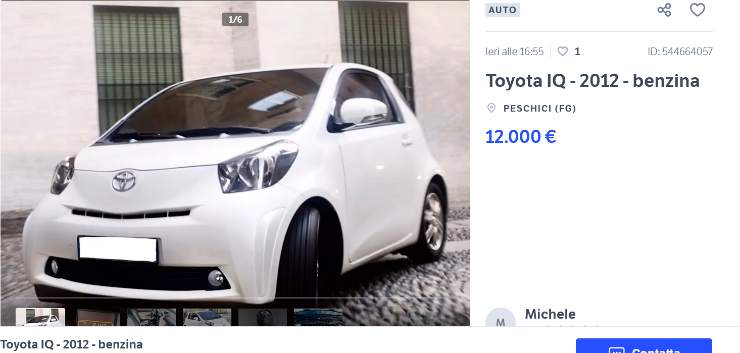Toyota IQ che occasione