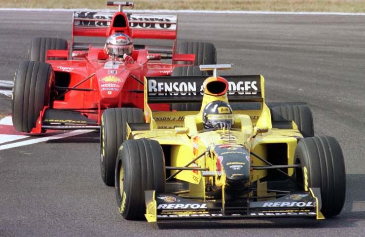 Damon Hill su Jordan-Mugen Honda