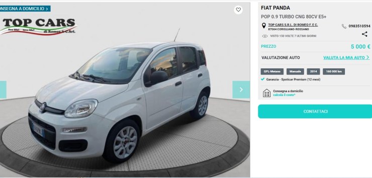 Fiat Panda offerta